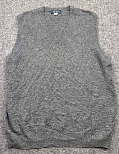 Ballantyne, McGeorge Ballantyne Scotland Maglione Uomo Cashmere Gilet Tg XL Grigio Nonno