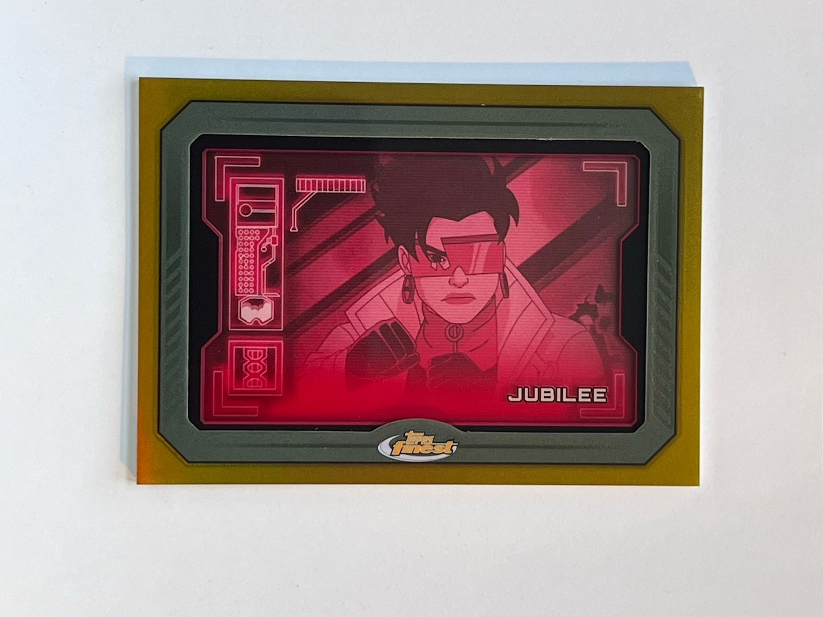 /50 2025 Topps Finest X-Men '97 Sentinels Scan Jubilee Gold Refractor SS- 5