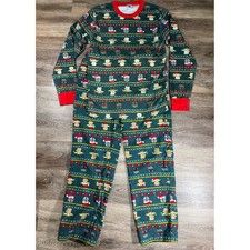 Hanna Andersson Star Wars Mandalorian Long John Pajamas Set Mens S Grogu Green