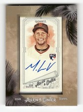 2018 Topps Allen & Ginter Framed Mini Autographs Miguel Gomez #MA-MG Giants