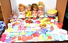 Vintage Mattel Cherry Merry Muffin Dolls and Accessories 1988-1989 Large Lot