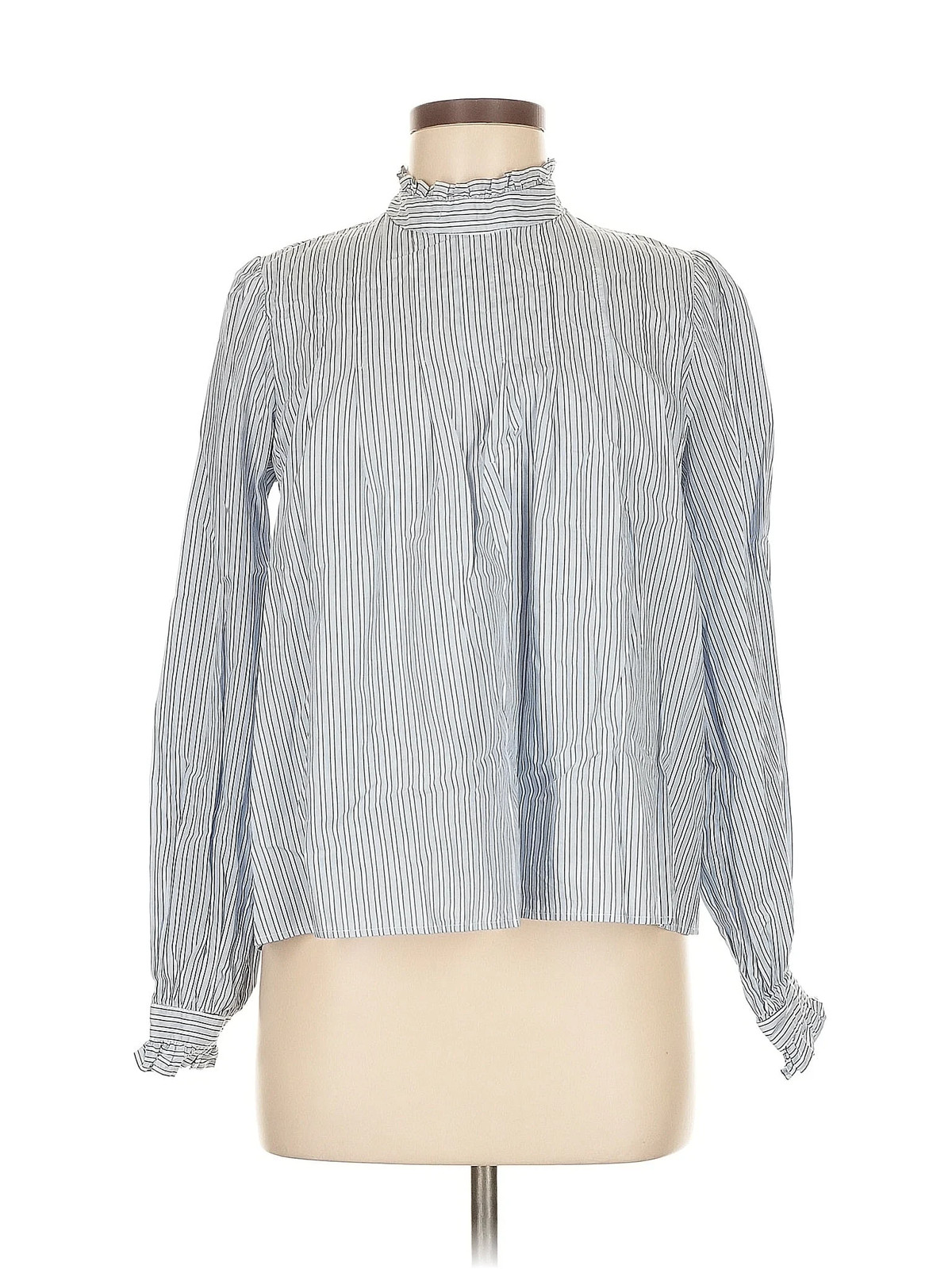 Zara Women Blue Long Sleeve Blouse M