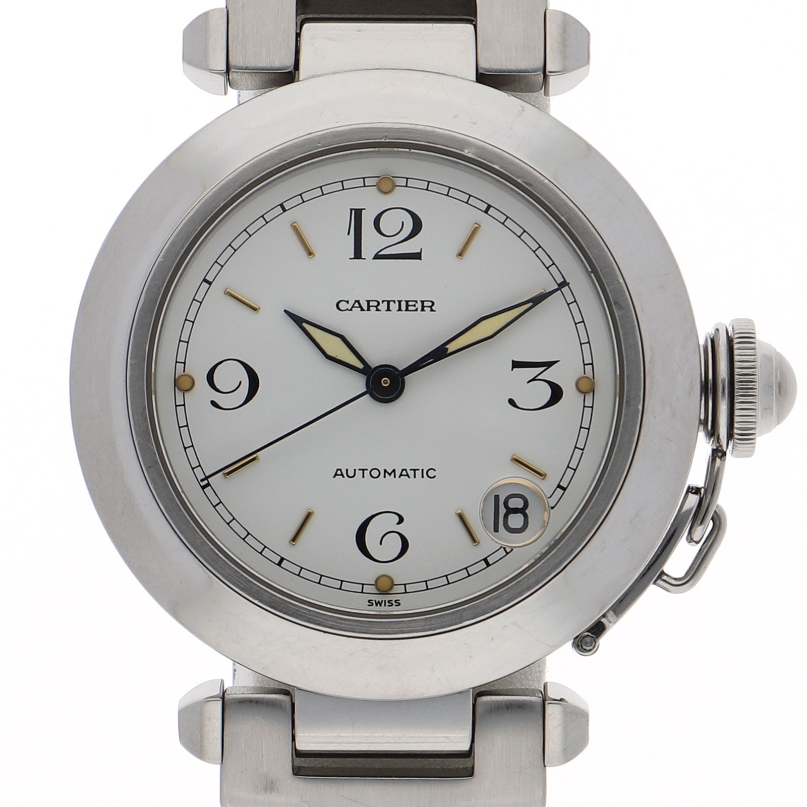 CARTIER W31015M7 Pasha C white Dial Automatic Stainless Steel Men’s