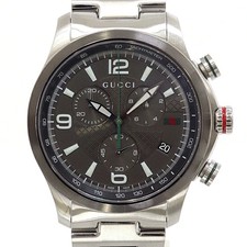 GUCCI Men's Watch G Timeless Chrono YA126238 Chronograph Gray Dial Quartz Finish