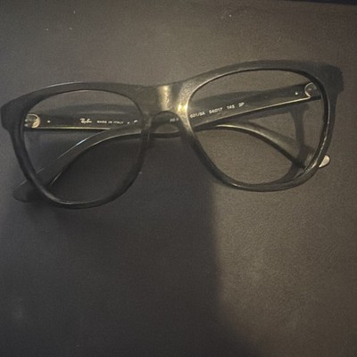 Men's Ray Ban RB4165 Black Square Matte Rubber. Frame Only. No Lens Included