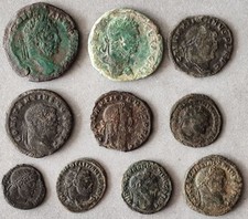 LOT OF 10 ANCIENT ROMAN  COINS