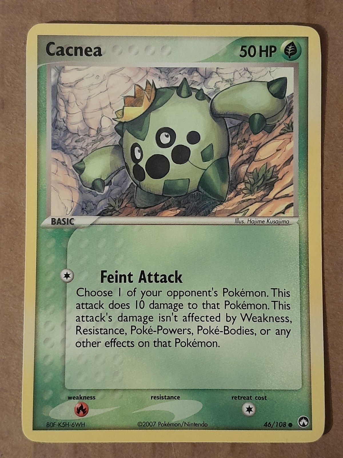 Pokemon Cacnea 46/108 ex Power Keepers NM See Pictures