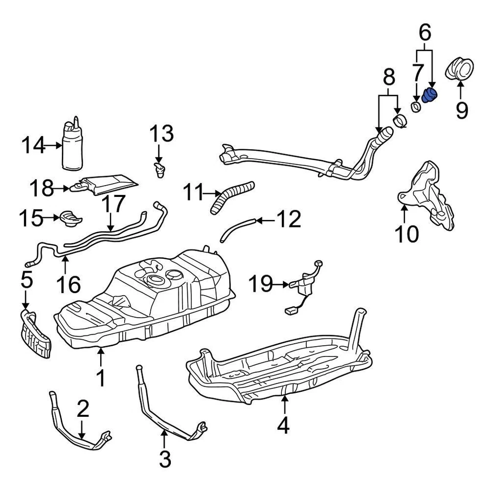 For Toyota Tacoma 2002-2004 Toyota 7730053010 Fuel Tank Cap - Изображение 3 из 4