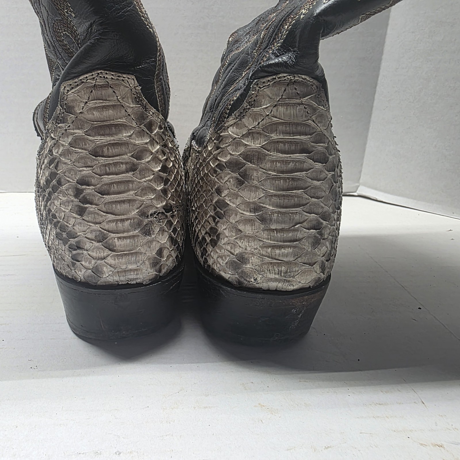 Dan Post Real Python Snake Cowboy Boots Men's Siz… - image 15