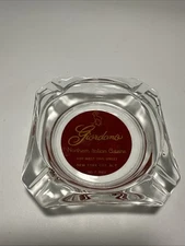 #S3-vintage glass ashtray Northern Italian Cuisine