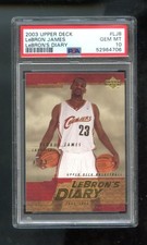 2003-04 Upper Deck #LJ8 Lebron James Diary ROOKIE RC PSA 10 Graded Card Lebron's. rookie card picture