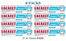 8 Lacalut Basic Anti-Caries Daily Toothpaste 75 ml 2.5 fl oz Made in Germany