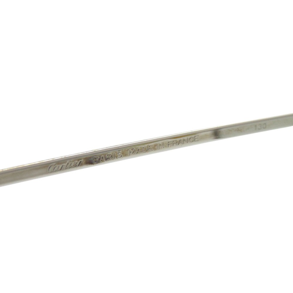 AUTHENTIC CARTIER glasses Trinity Silver Brown SS - image 6