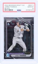 Jared Thomas Rockies 2024 Bowman Chrome Sapphire 1st #BDC-11 #5/10 PSA 10 Card