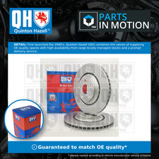 2x Coppia Dischi Freno Ventilati Adatti a LEXUS ES300H 2.5 Anteriori 2018 su 328mm Set QH Nuovi