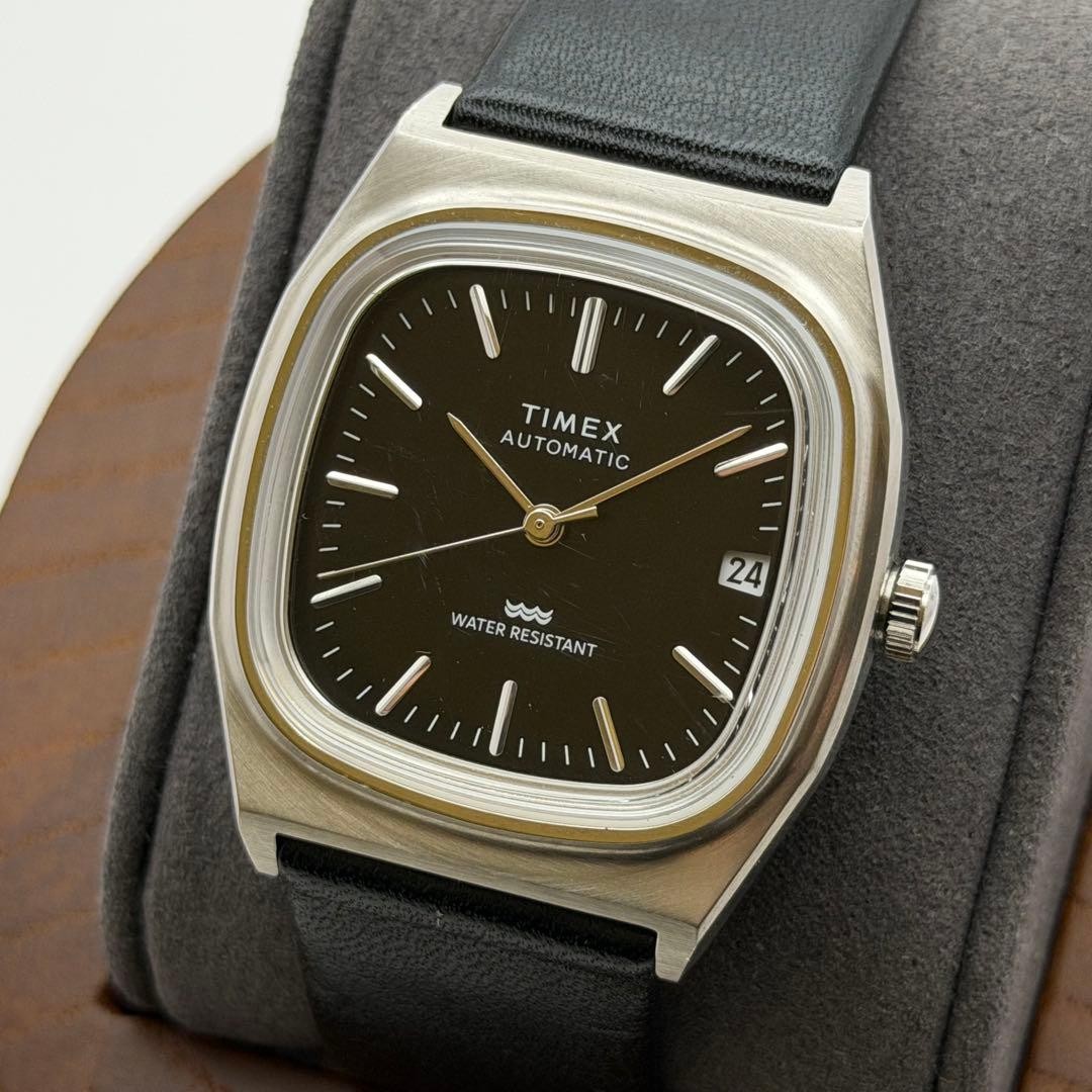 TIMEX RESSUE Automatic Watch Black 36mm Face 1983 Date Limited Edition