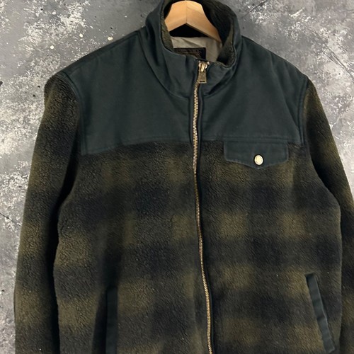 Vintage Pendleton checkered western outerwear pocket fleece zip up jacket - Picture 2 of 3