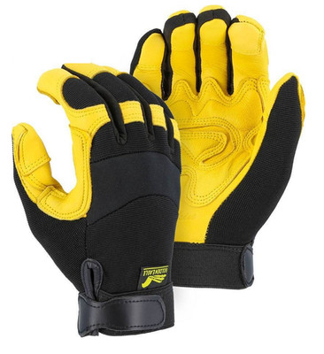 Pair of Large Majestic Golden Eagle Reinforced Mechanics Gloves 2150DP LARGE