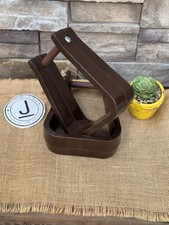 Deep Roper 3  Stirrups Brown Plastic, Western Riding, Wide Boot, Clean    
