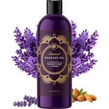 Aromatherapy Sensual Massage Oil for Couples - Relaxing 8 Fl Oz Pack of 1 