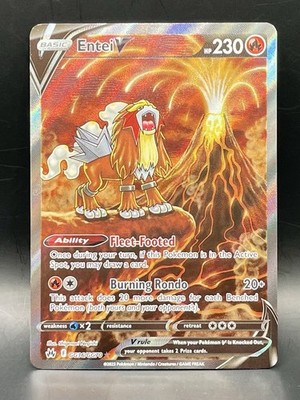 Entei V GG36/GG70 Crown Zenith Galarian Gallery Ultra Rare Pokemon
