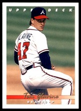 Tom Glavine 1993 Upper Deck #75 Braves MLB READ FREE SHIPPING AutographDen