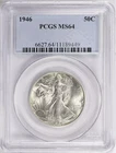 1946 P Half Dollars Liberty Walking PCGS MS-64