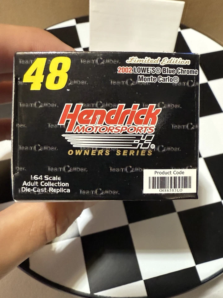RARE* Jimmie Johnson #48 Lowe’s 2002 BLUE CHROME 1/64 Nascar Diecast WITH CASE! - Image 3 of 4