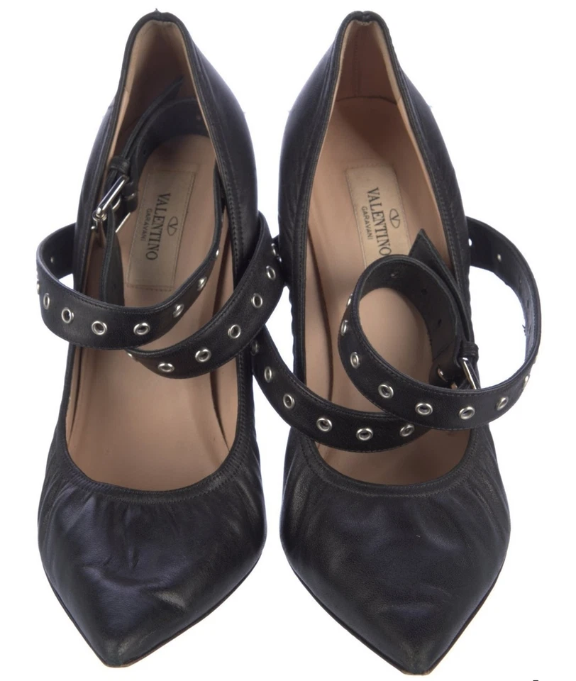 FINAL DEAL! Valentino Womens Rockstud Strappy Stiletto Pumps Size 38 (7.5) - Image 3 of 4