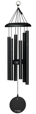 Korinthische Glocken 27 Zoll Pentatonisches Windspiel schwarz