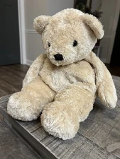 Dakin 2005 Tan Floppy Bear. 14 Inches Head to Toes. Soft. Plush, Stuffed Animal