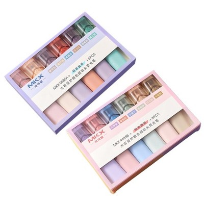 Pocket Highlighters Narrow Chisel Tip for Studying Reading Drawing Doodling 6PCS