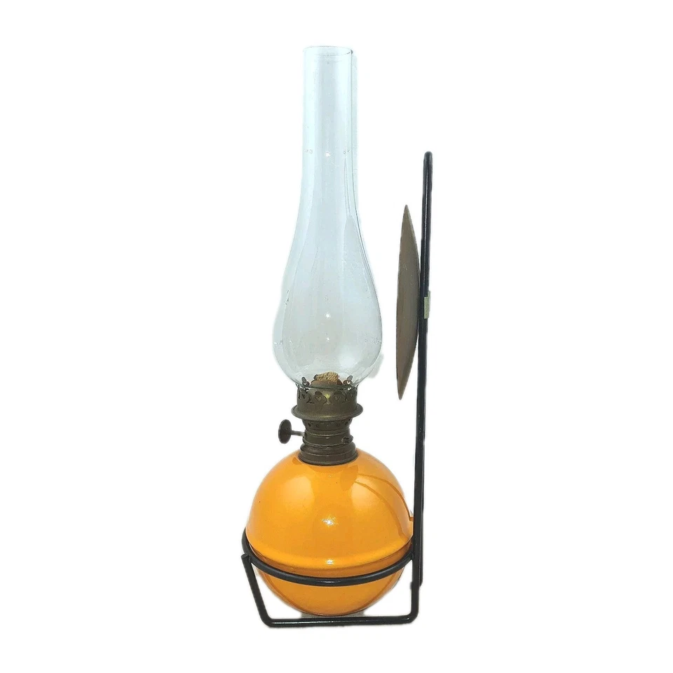 Ancienne lampe à pétrole à pétrole à pétrole suspension brûleur laiton jaune - Photo 4/4