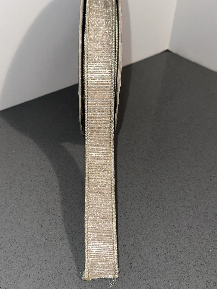 Farrisilk Platinum Manhattan Wired Ribbon 1" X 10 Yds - Image 3 of 4