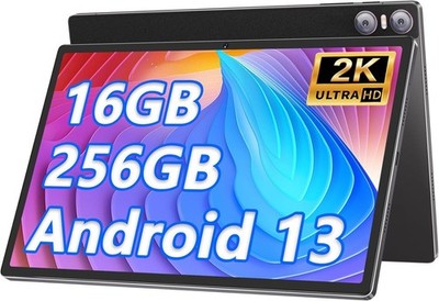YESTEL 11 Inch Android 13 Tablet, 16GB+256GB, 8600mAh, 2K Display 2000x1200