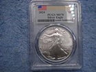 2024 AMERICAN SILVER EAGLE FIRST STRIKE PCGS MS70