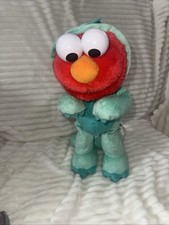 Sesame Street Tickle Me Elmo Dino Dinosaur Stomp Dancing Plush Toy Works 14  