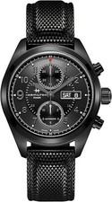 Hamilton Khaki Field Auto Chrono 42mm Black Dial Day-Date Men's Watch New