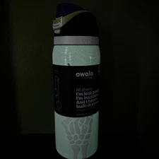 OWALA Halloween 2025 RIP Glow-in-the-Dark Color Drop 32oz FreeSip Bottle IN HAND