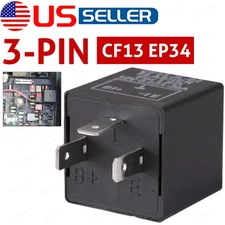 CF13 CF13JL EP34 3-Pin Car Flasher Relay Fix LED Turn Signal Lights Hyper Flash