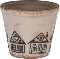Clayre & Eef 6CE2123XS Dekoration Blumentopf Ø 8X7 Cm
