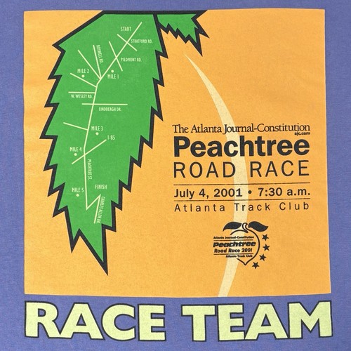 2001 Peachtree Road Race T-shirt