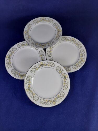 VINTAGE STERLING FINE CHINA FLORENTINE JAPAN. 4 BREAD & BUTTER PLATES BEAUTIFUL. - Picture 6 of 7