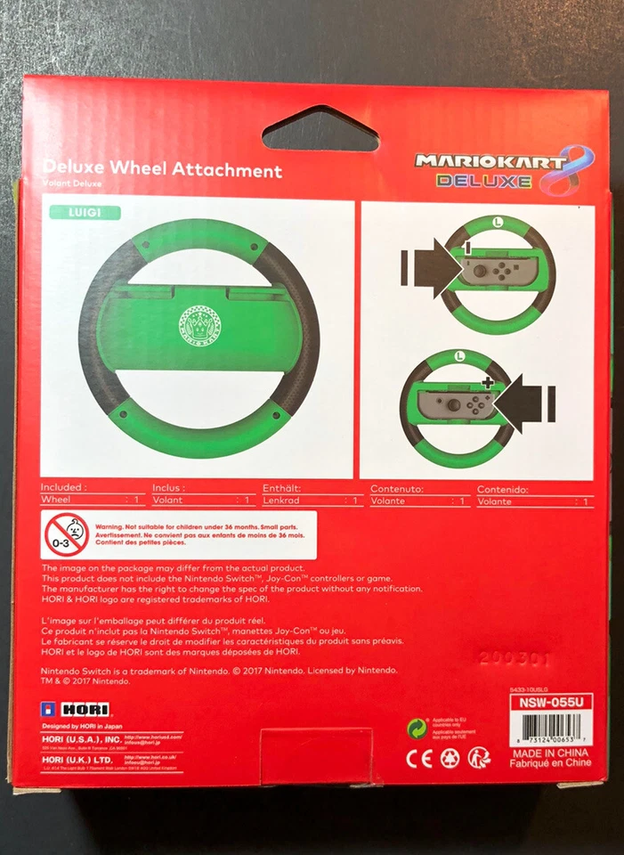 Official Mario Kart 8 Deluxe Wheel Attachment [ Luigi Green ] NEW - Image 2 of 4