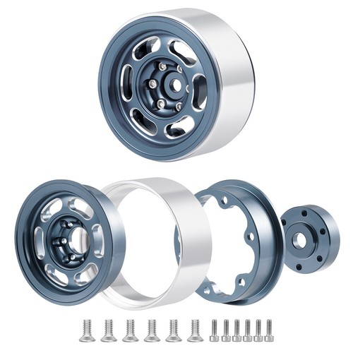 1.3" Beadlock Wheel Rim Aluminum For 1/18 TRX4M 1/24 SCX24 Redcat Ascent RC Car - Picture 27 of 58