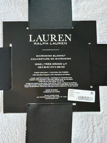 Manta Lauren Ralph Lauren Micromink Peluche Tiro Lujosamente Suave - ¡ENVÍO GRATUITO! - Imagen 26 de 30