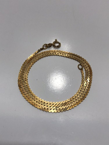 14K YELLOW GOLD 1.5 MM S LINK FLAT SNAKE CHAIN NECKLACE 20 INCHES LONG - Picture 11 of 11