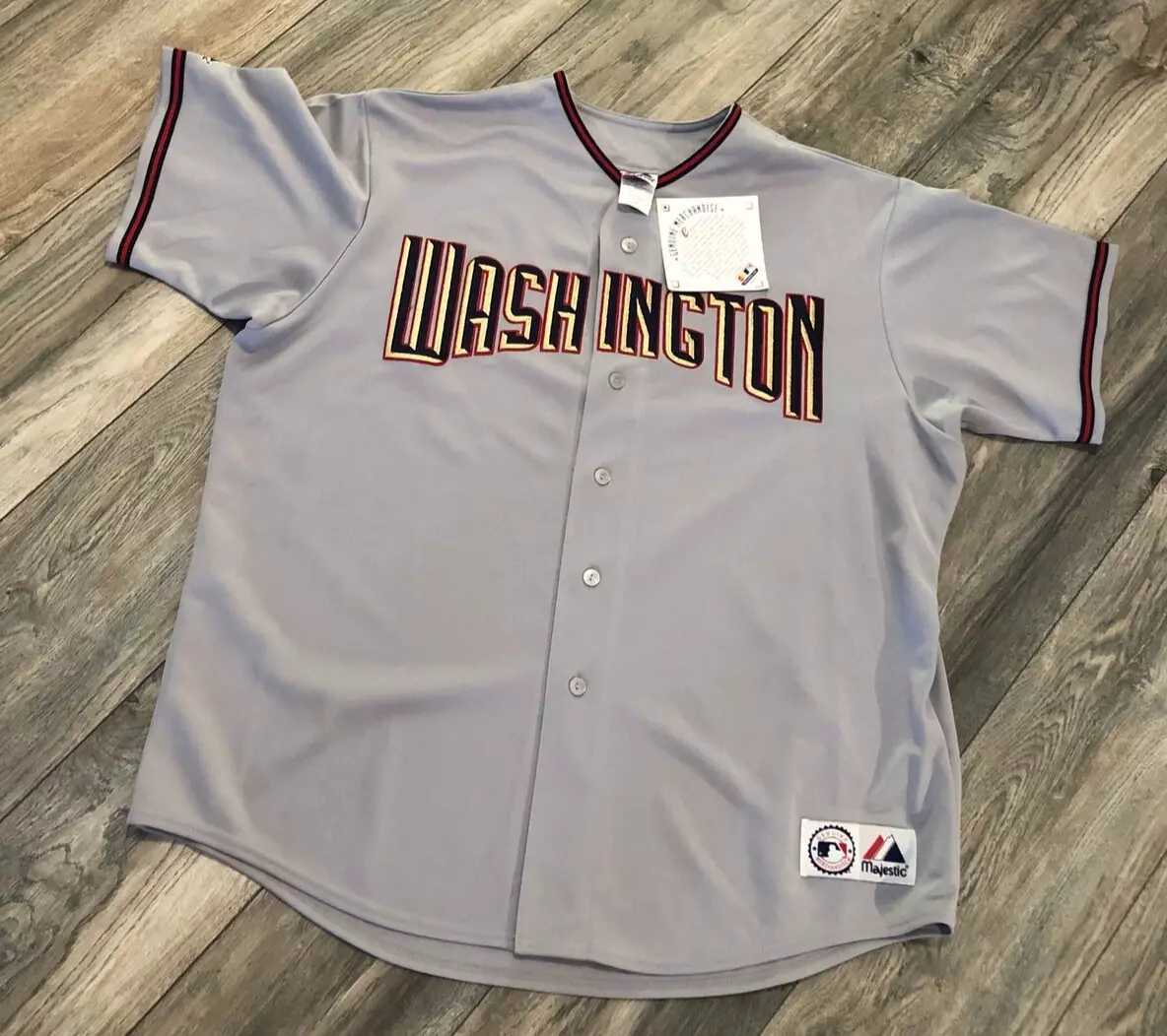 NWT'S Majestic Washington Nationals MLB Pro Cut Jersey Men’s 2XL Dead Stock