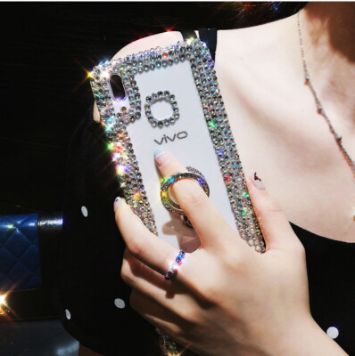 Bling Diamond Clear Glitter Women Girly Rhinestone Phone Case Cover For Samsung
