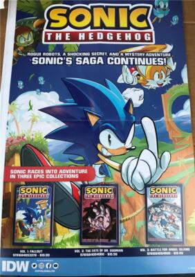 SDCC 2019 Exclusive SONIC The HEDGEHOG 2 Side Poster 11
